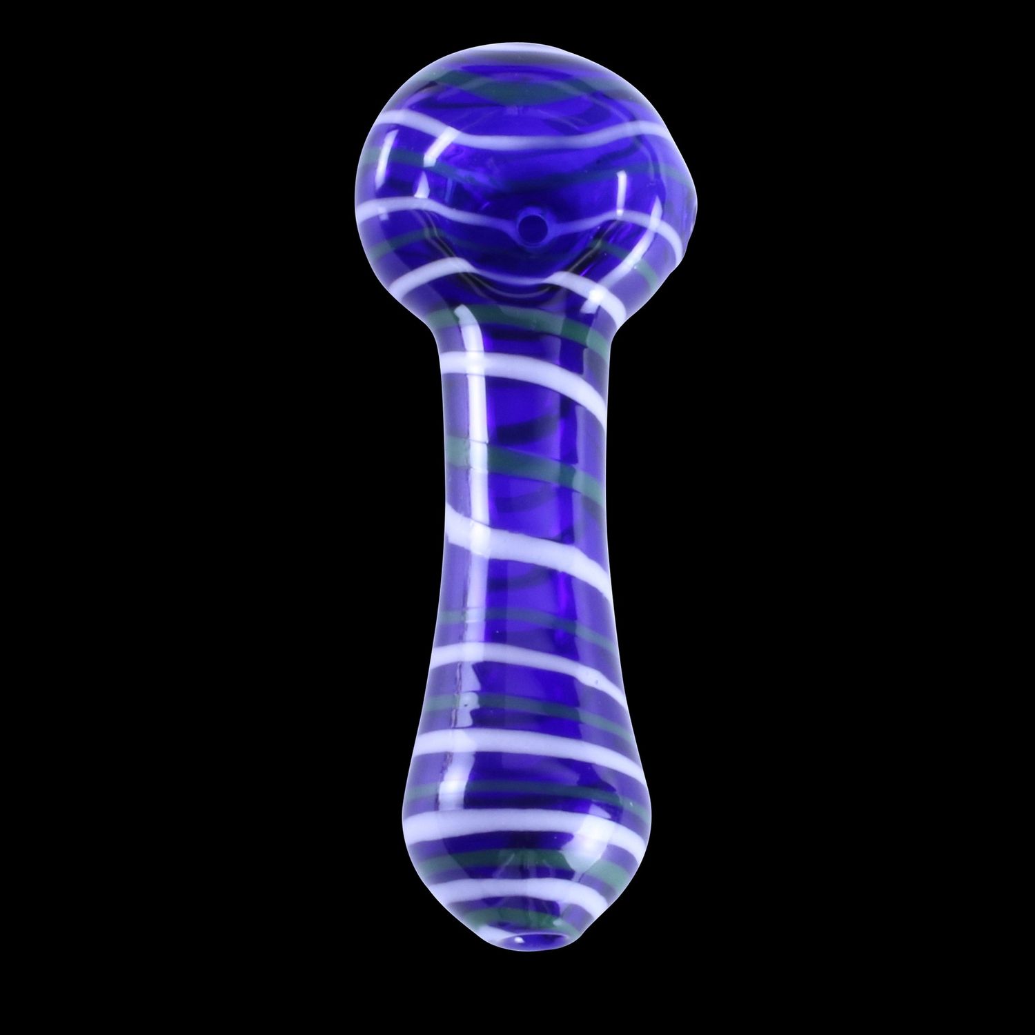 Color Trail Glass Pipe By Chameleon Glass, Color: Blue