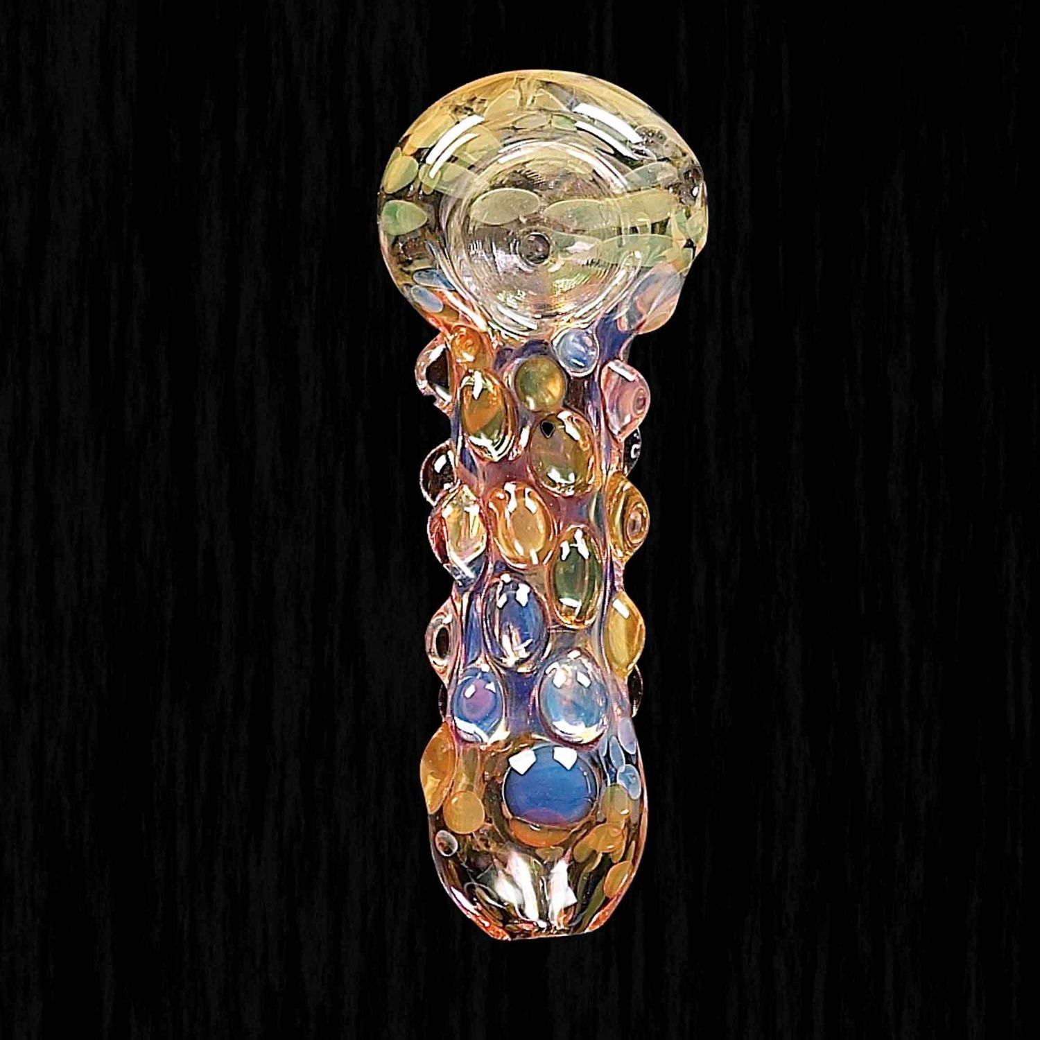 Rocky Road Glass Pipe By Chameleon Glass, Color: Color Change