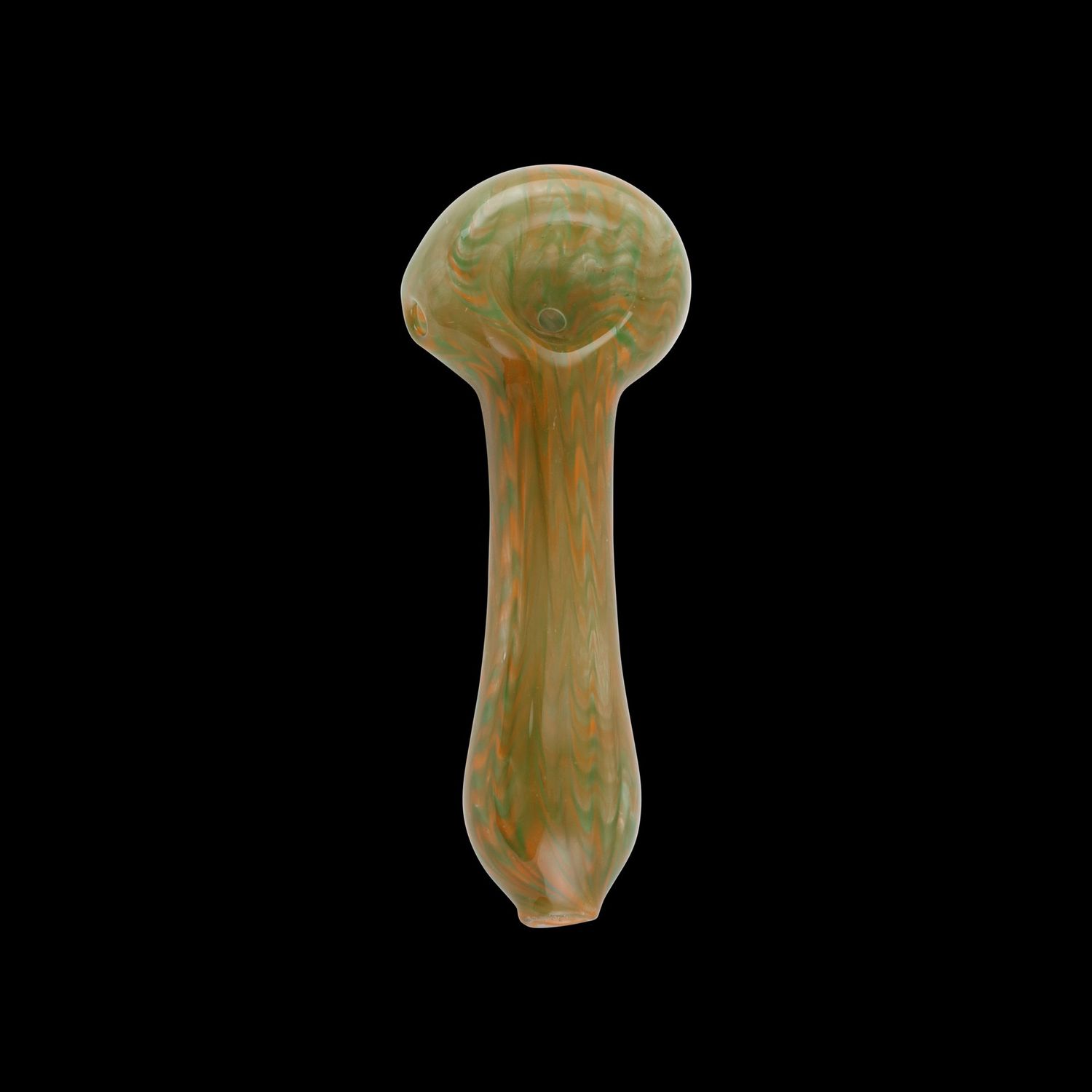 Waterfall Spoon Glass Pipe By Chameleon Glass, Color: Yellow