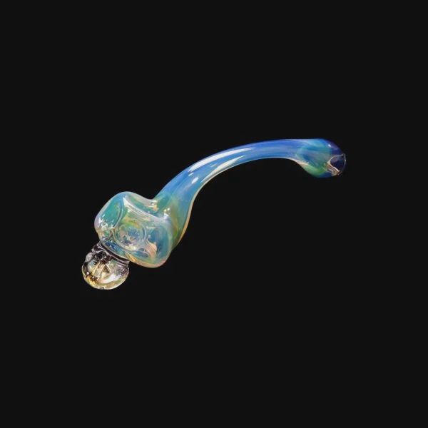Bone Head Gandalf Pipe By Chameleon Glass, Color: Color Change