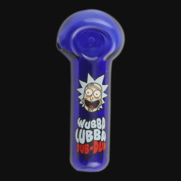 Wubba Lubba Dub DubGlass Pipe By Chameleon Glass, Color: Blue