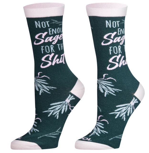 Not Enough Sage Women's Crew Socks