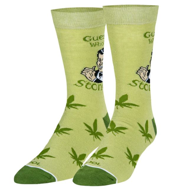 Guess Who's Stoned Men's Crew Socks