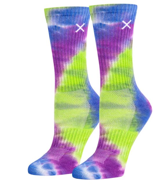 Tie Dye Far Out Women's Crew Socks