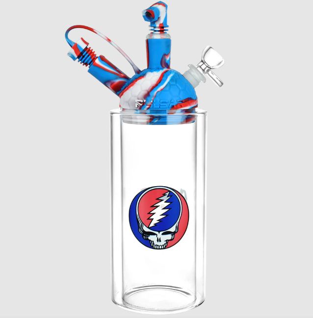 Grateful Dead x Pulsar Silicone &amp; Glass 11" Gravity Water Pipe