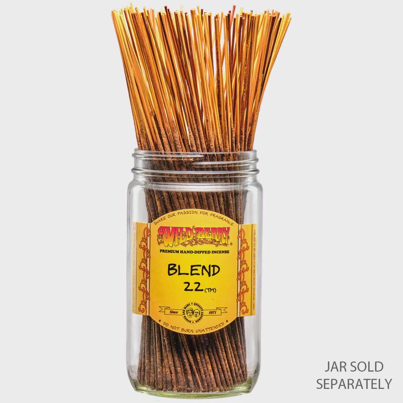 Wild Berry Traditional Incense Sticks 100/Pack - Blend 22