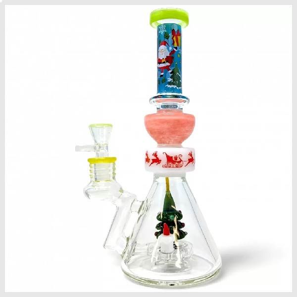 Cheech Glass - 'Cheechmas' Snow In Your Globe w/Dab Mat