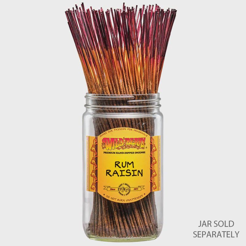Wild Berry Traditional Incense Sticks 100/Pack - Rum Raisin