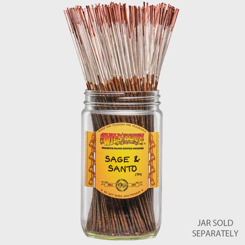 Wild Berry Traditional Incense Sticks 100/Pack - Sage &amp; Santo