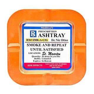Square Prescription Ashtray