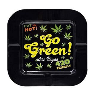 Go Green Square Ashtray