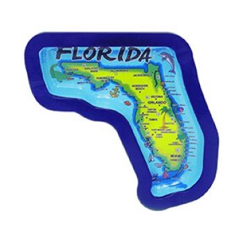 Florida Map Shape Ashtray