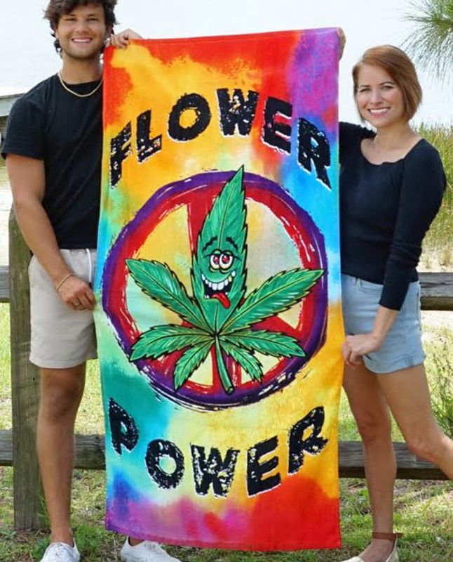 Earth Ragz Beach Towel - Flower Power