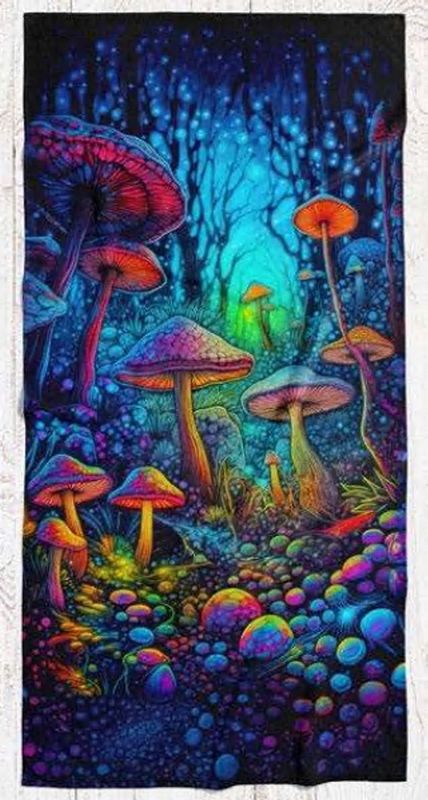 Earth Ragz Beach Towel - Mushroom Forest