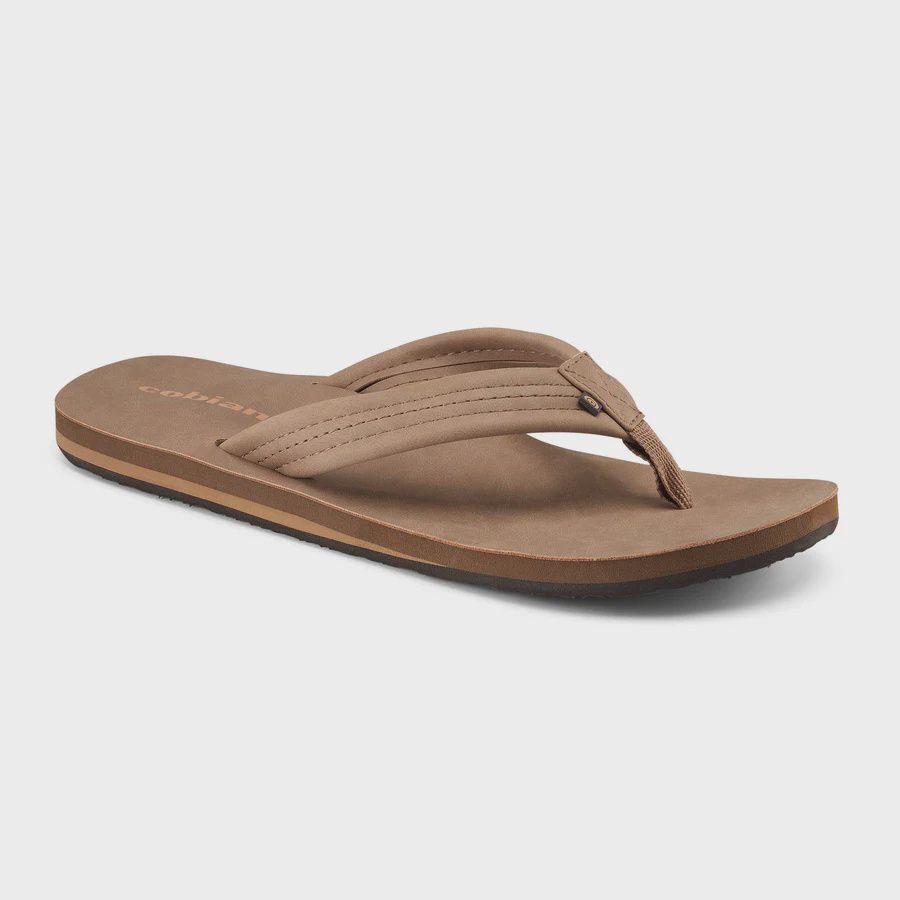 Cobian Men's Flip Flops - Las Olas 2, Color: Tan, Size: 9