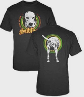 Sublime Dalmation Black T-Shirt, Size: Small