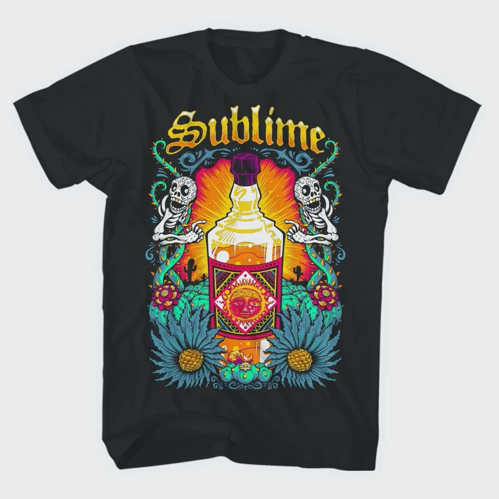 Sublime Sun Bottle Black T-Shirt, Size: Small
