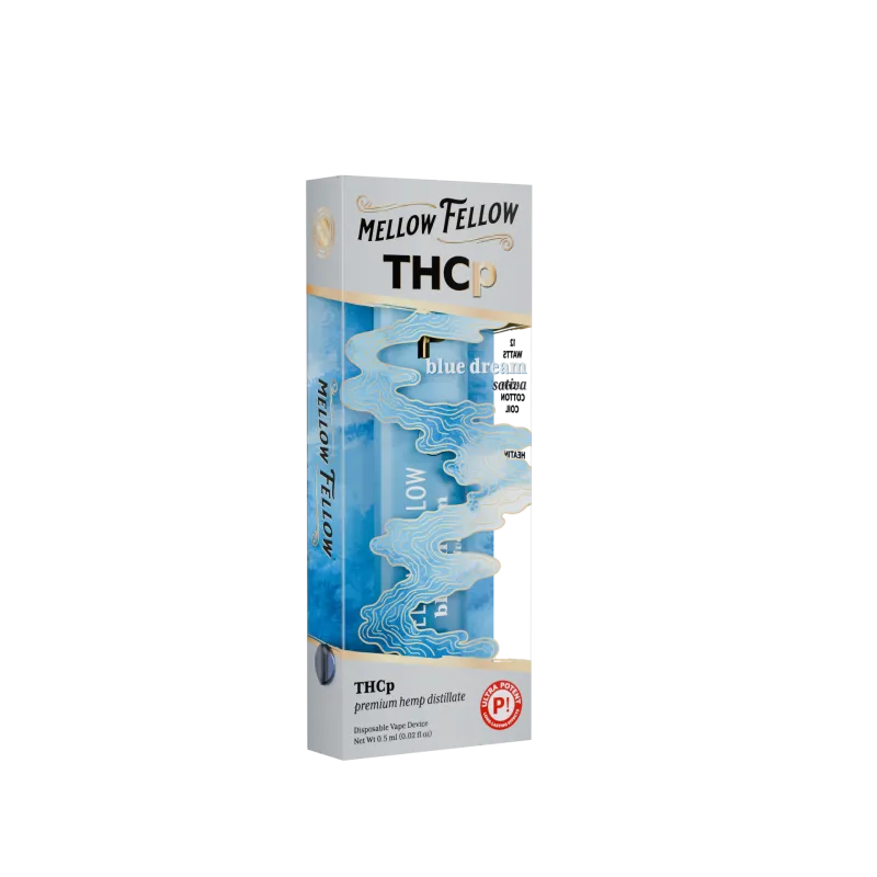 Mellow Fellow Premium Disposable Vape 0.5ml THCP Blue Dream (Sativa)