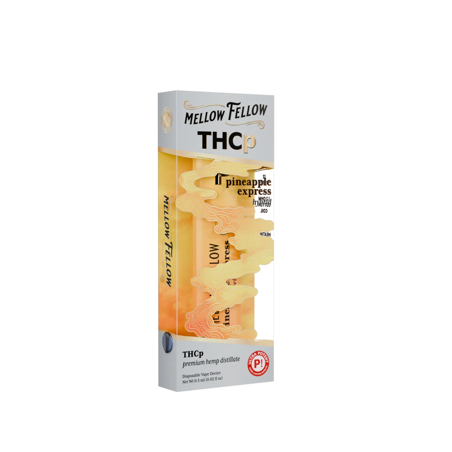 Mellow Fellow Premium Disposable Vape 0.5ml THCP Pineapple Express (Hybrid)