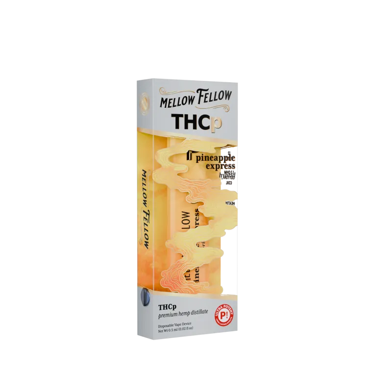 Mellow Fellow Premium Disposable Vape 0.5ml THCP Pineapple Express (Hybrid)