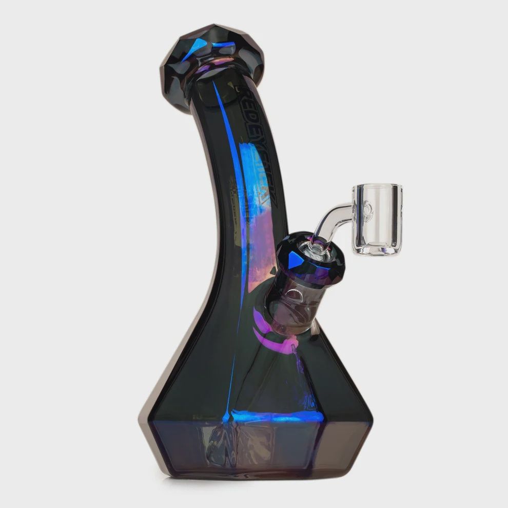 RED EYE TEK© 8" Terminator Carina Concentrate Rig, Color: Metallic Blue
