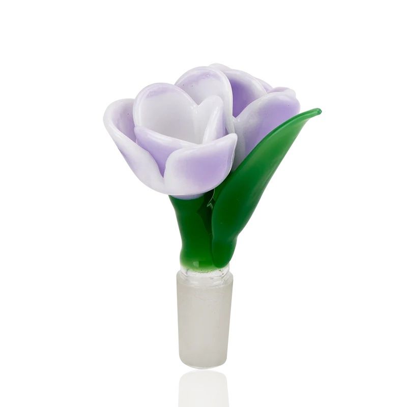 Lavender Tulip 14mm Bowl Piece By Empire Glassworks