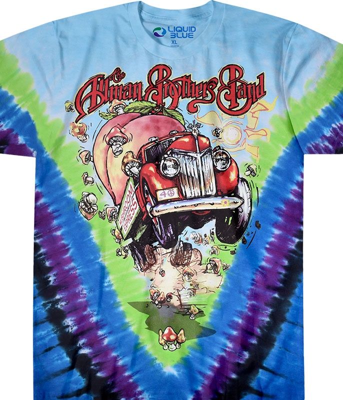 Allman Brothers Tie-Dye T-Shirt, Size: 2X-Large