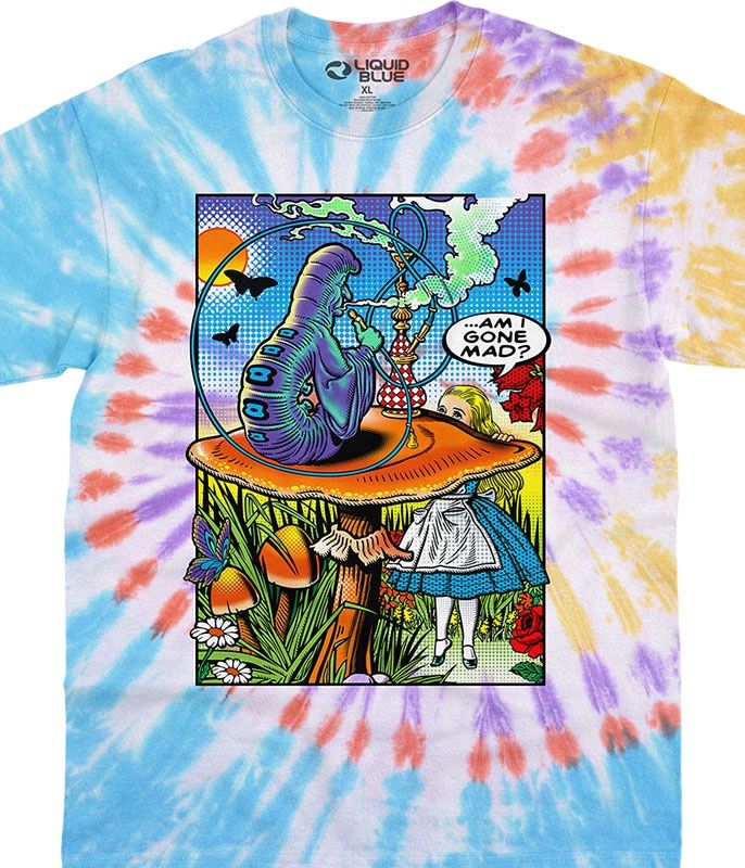 Alice Pop Art Tie-Dye T-Shirt, Size: 2X-Large