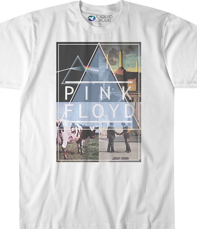Pink Floyd - Floyd Classics White Athletic T-Shirt, Size: 2X-Large