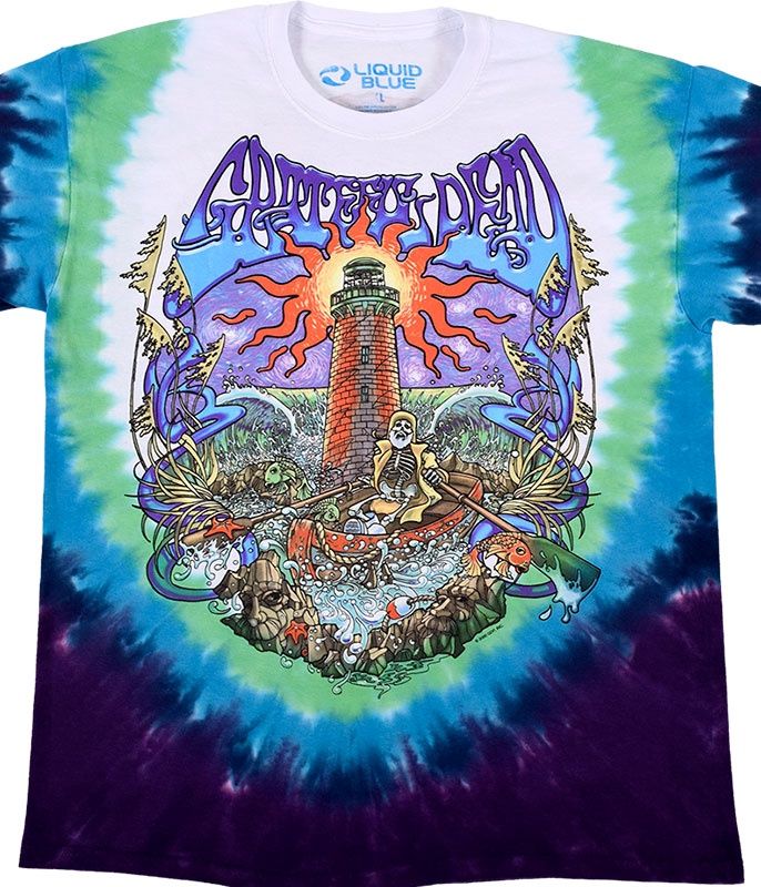 Grateful Dead Watch Tower Tie-Dye T-Shirt, Size: 2X-Large