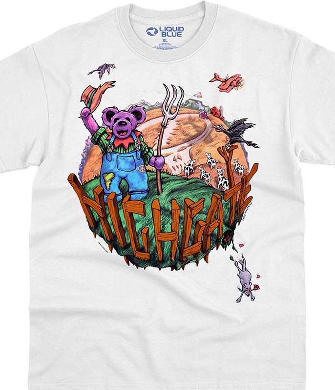 Grateful Dead Highgate White T-Shirt, Size: 2X-Large