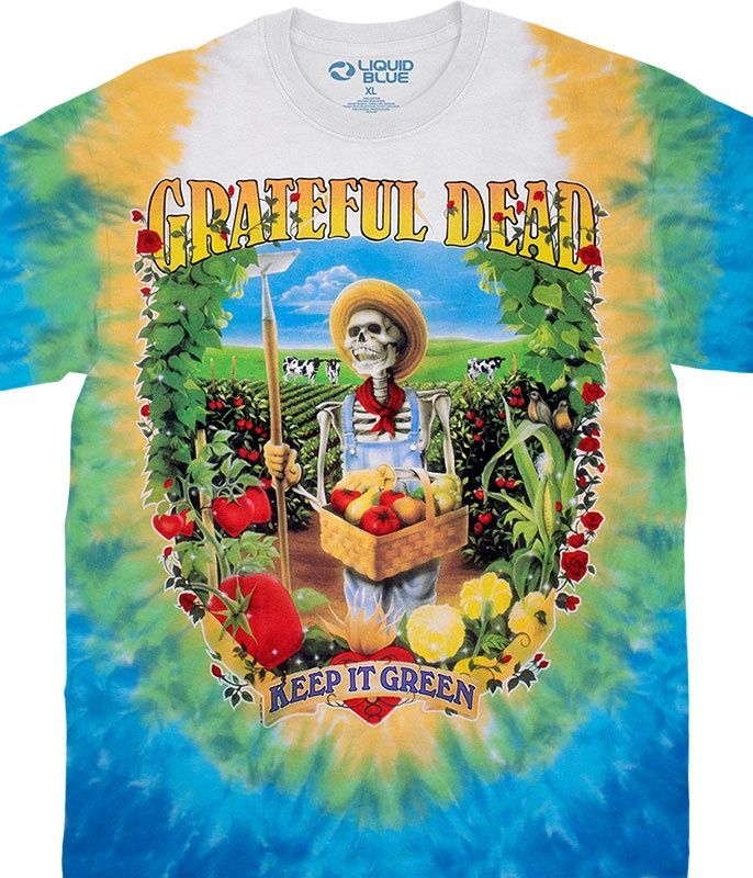 Grateful Dead Let It Grow Tie-Dye T-Shirt, Size: 2X-Large