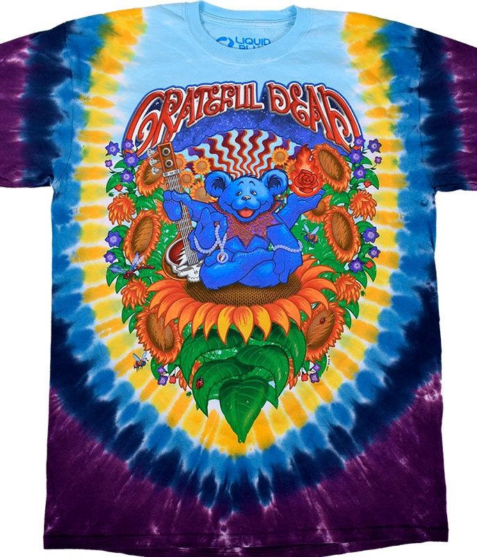 Grateful Dead Guru Bear Tie-Dye T-Shirt, Size: 2X-Large