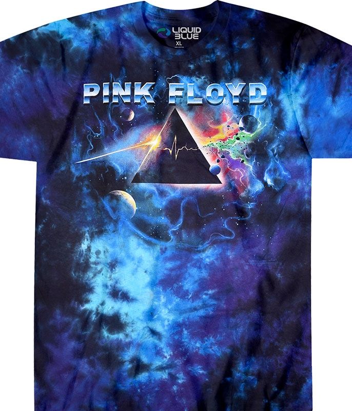 Pink Floyd Pulsar Prism Tie-Dye T-Shirt, Size: 2X-Large