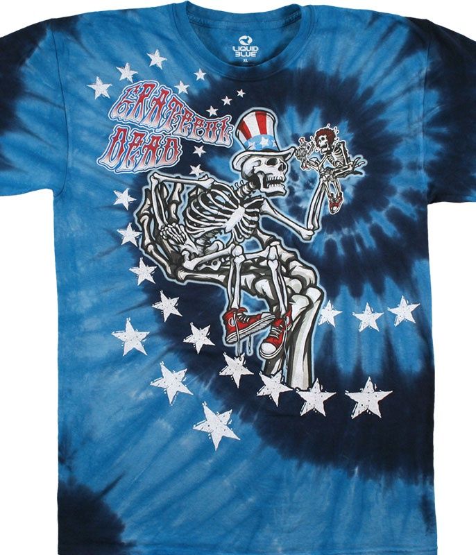 Grateful Dead Uncle Sam I Am Tie-Dye T-Shirt, Size: 2X-Large
