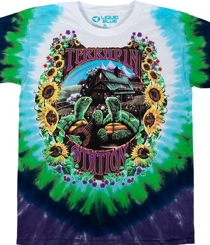 Grateful Dead Terrapin Station Tie-Dye T-Shirt, Size: 2X-Large