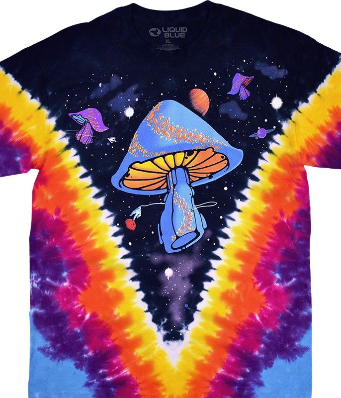 Space Shrooms Tie-Dye T-Shirt