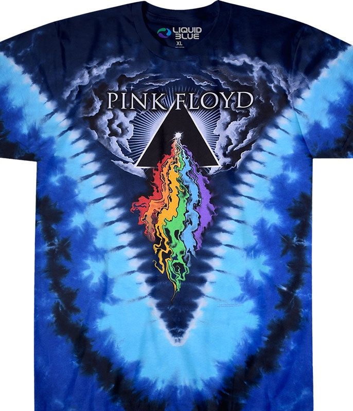 Pink Floyd Prism River Tie-Dye T-Shirt, Size: 2X-Large