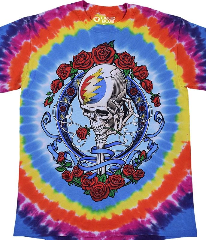 Grateful Dead Never Dead Tie-Dye T-Shirt, Size: 2X-Large