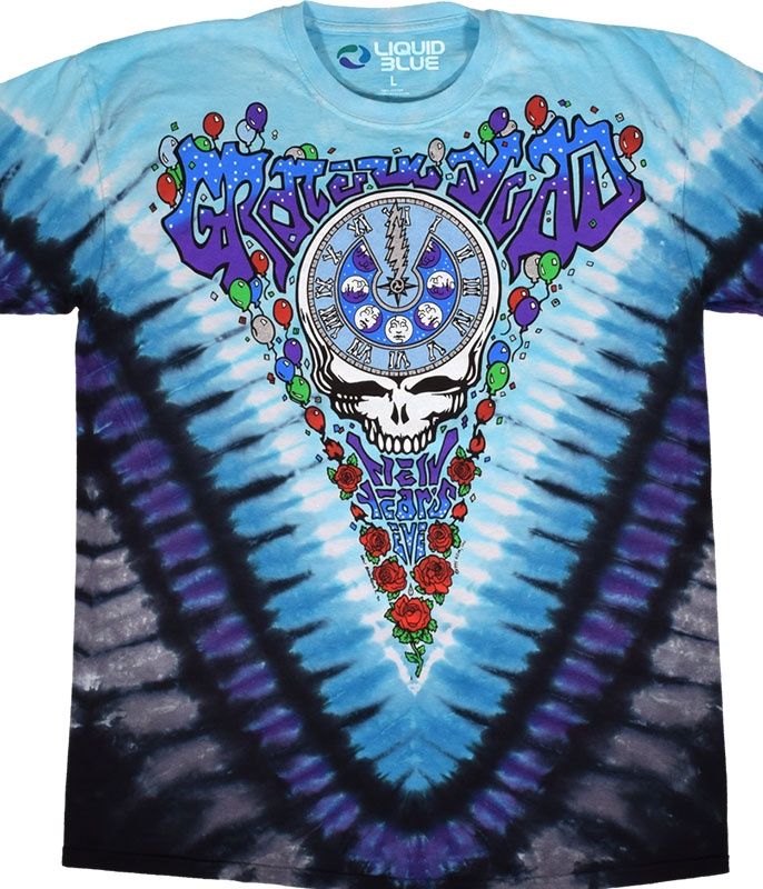 Grateful Dead Midnight Hour Tie-Dye T-Shirt, Size: 2X-Large