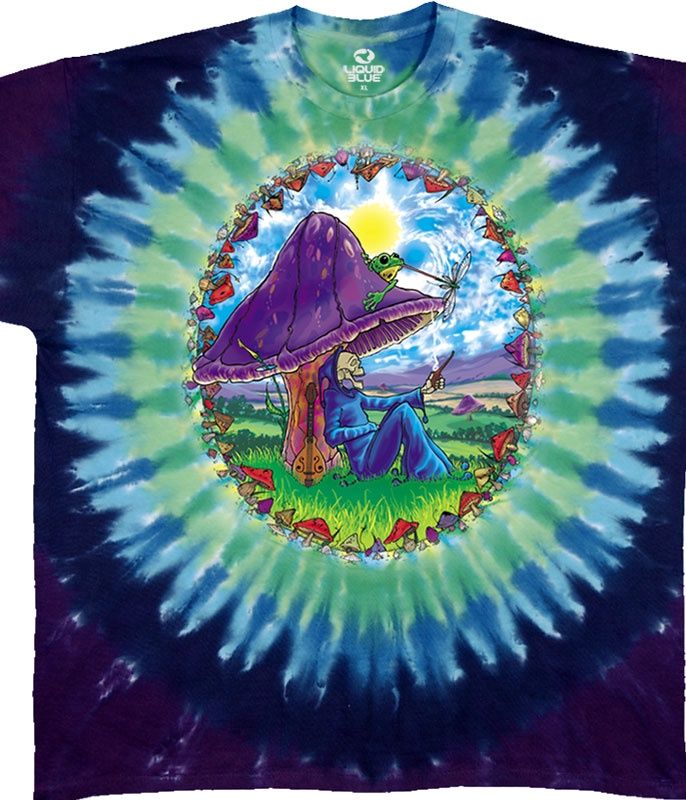 Mushroom Haven Tie-Dye T-Shirt, Size: 2X-Large