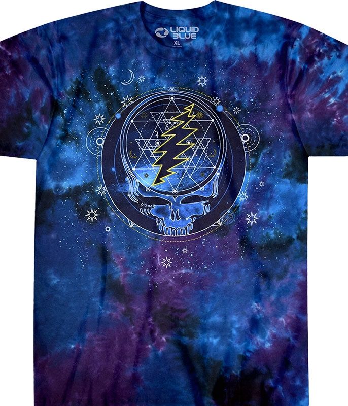 Grateful Dead Mystical Stealie Tie-Dye T-Shirt, Size: 2X-Large