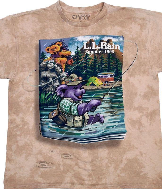 Grateful Dead LL Rain Tie-Dye T-Shirt, Size: Small