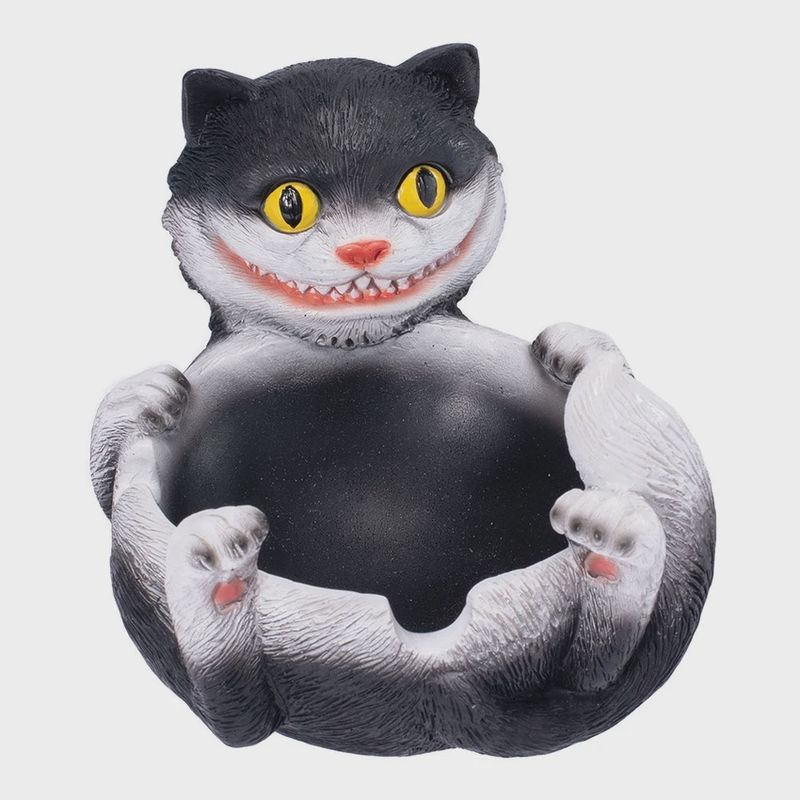 Fujima Trippy Tuxedo Cat Polystone Ashtray