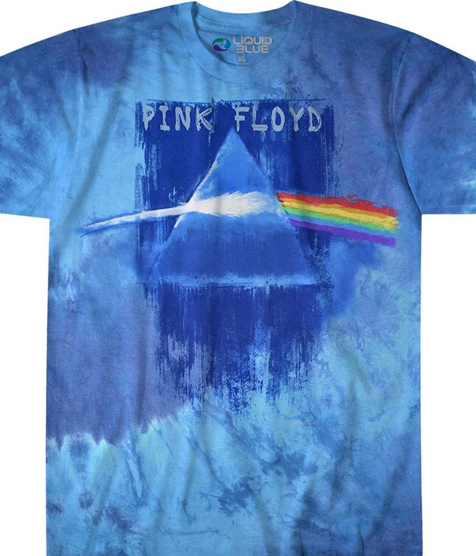 Pink Floyd Prism Paint Tie-Dye T-Shirt, Size: Medium