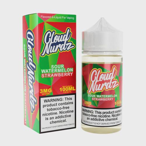 Cloud Nurdz 100mL Sour Watermelon Strawberry