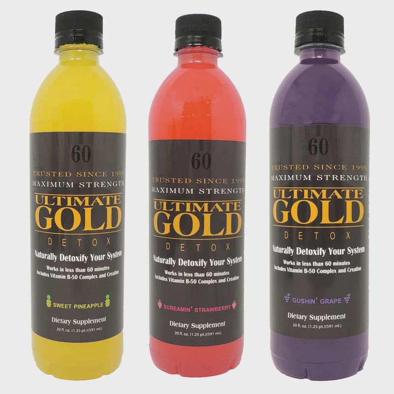 Ultimate Gold Detox Drink 20oz Bottle