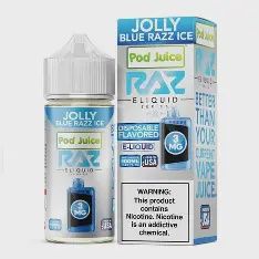 RAZ x Pod Juice E-Liquid 100mL Jolly Blue Razz Ice