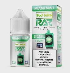 RAZ x Pod Juice Salt E-Liquid 30mL Miami Mint