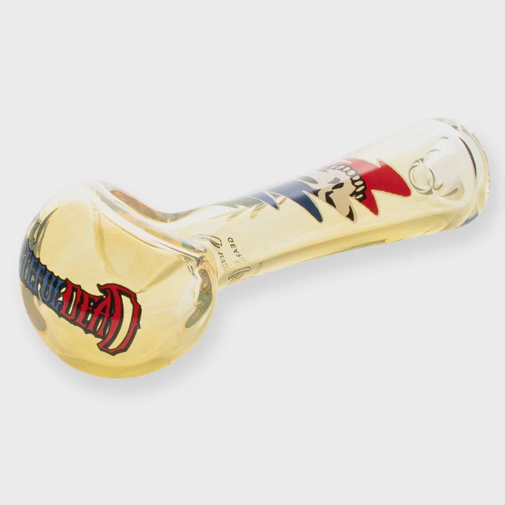 Grateful Dead GEAR Premium®  4.5" Colour Changing Stealie in Bolt Spoon Hand Pipe